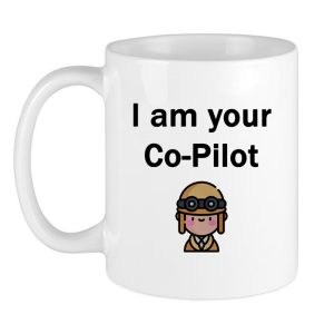 ماگ خلبانی طرح I am your co-pilot