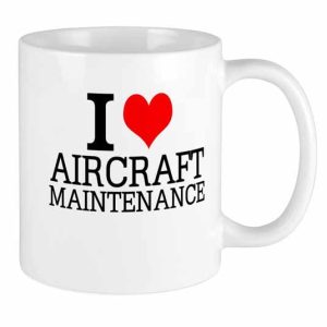 ماگ مهندسی پرواز طرح I Love aircraft maintenance