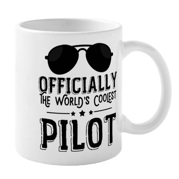 ماگ خلبانی طرح coolest pilot