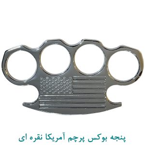 پنجه بوکس پرچم آمریکا نقره ای
