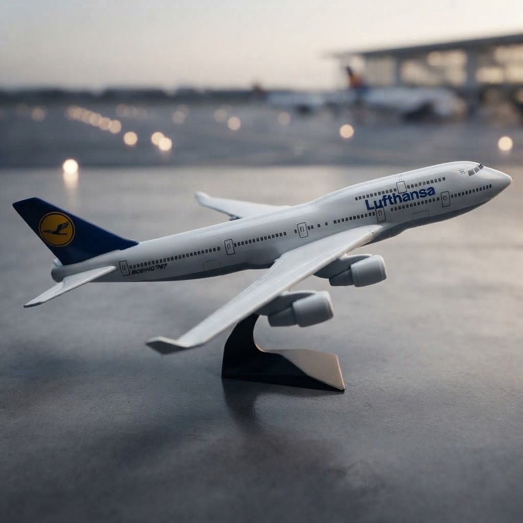 ماکت فلزی Boeing 747 هواپیمایی لوفتانزا 50 سانتی