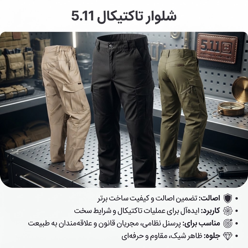 شلوار تاکتیکال 511 اورجینال خارجی