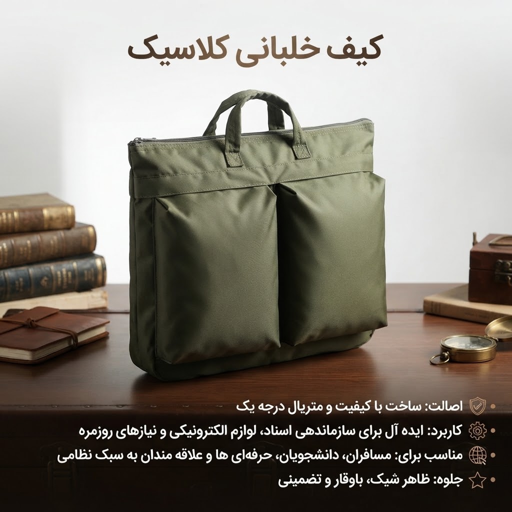 ساک هلمت خلبانی سبز
