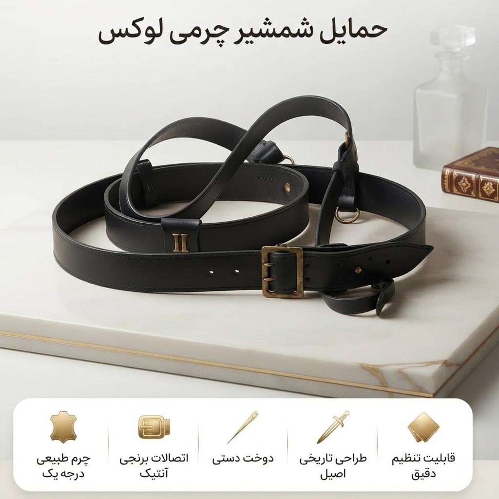 حمایل چرمی شمشیر نظامی
